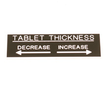 Manesty Tablet Thickness Tag | 6443600