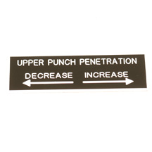 Manesty Upper Punch Penetration Tag | 6483520
